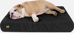 K9 Ballistics Tough Ripstop Orthopedic Pillow Dog Bed, Obsidian Black, Medium