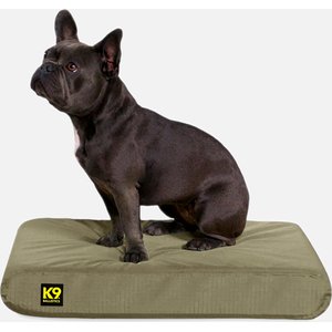 K9 Ballistics Tough Ripstop Orthopedic Pillow Dog Bed, Sage Green, Small