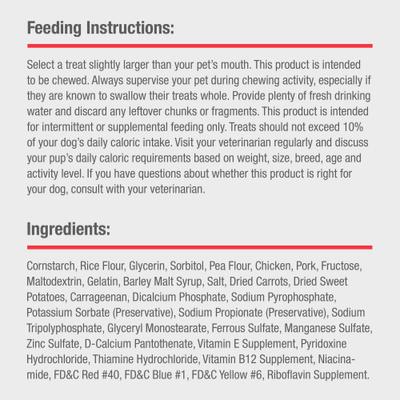 Show full view: DreamBone Stuffed Twistz Wrapped with Real Chicken Real Pork Rawhide Free Dog Chews, 7 count slide 9 of 11