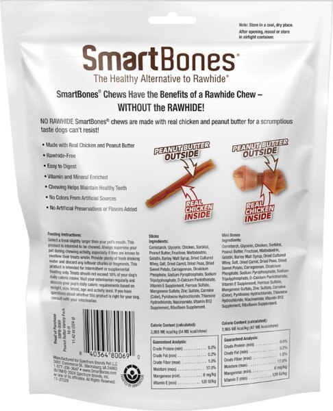 SmartBones Mini Bones & Sticks Variety Pack Dog Chews
