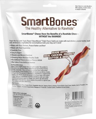 Show full view: SmartBones Triple Flavor Swirlz Dog Chews, 30 count slide 3 of 10