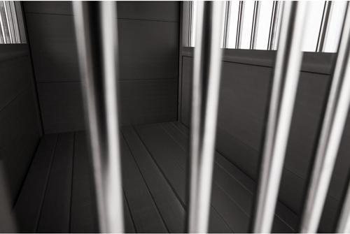 Show full view: New Age Pet ecoFLEX Single Door Furniture Style Dog Crate & End Table, Grey, 42 inch slide 4 of 13