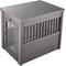 Show in main carousel: New Age Pet ecoFLEX Single Door Furniture Style Dog Crate & End Table, Grey, 42 inch slide 3 of 13