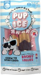Pup Ice Rocket Lollies Strawberry & Blueberry Dog Chew Treat, 2 count