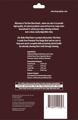 Show full view: Bow Wow Ranch Bully Filled Dog Bone, 9.2-oz bag slide 3 of 3