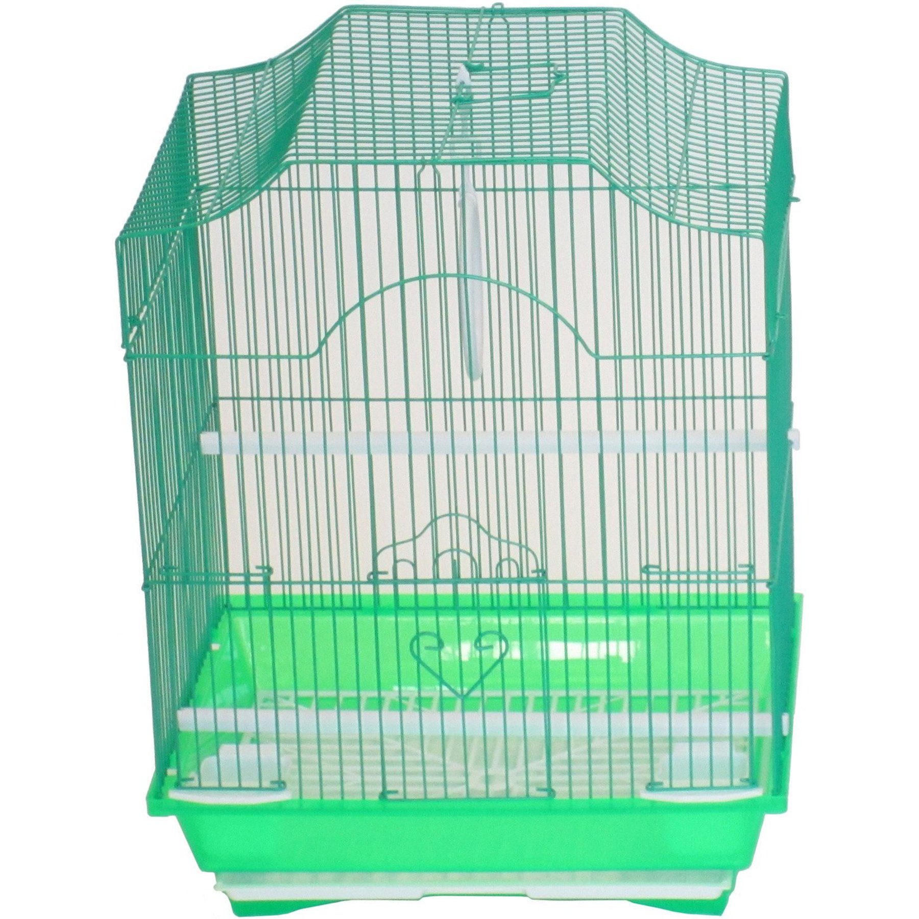 YML 1334 Barn Top Parakeet Bird Cage, Green