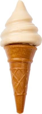 Show full view: Pup Ice Waffle Cone Vanilla & Peanut Butter Dog Chew Treat, 2 count slide 4 of 6