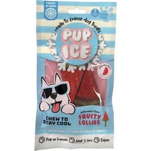 Pup Ice Fruity Lollies Watermelon Dog Chew Treat, 3 count