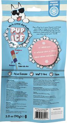Show full view: Pup Ice Rocket Lollies Strawberry & Blueberry Dog Chew Treat, 2 count slide 3 of 6