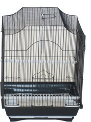 YML 1334 Barn Top Parakeet Bird Cage, Black