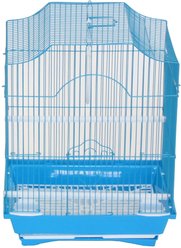 YML Cornerless Flat Top Parakeet Bird Cage, Blue