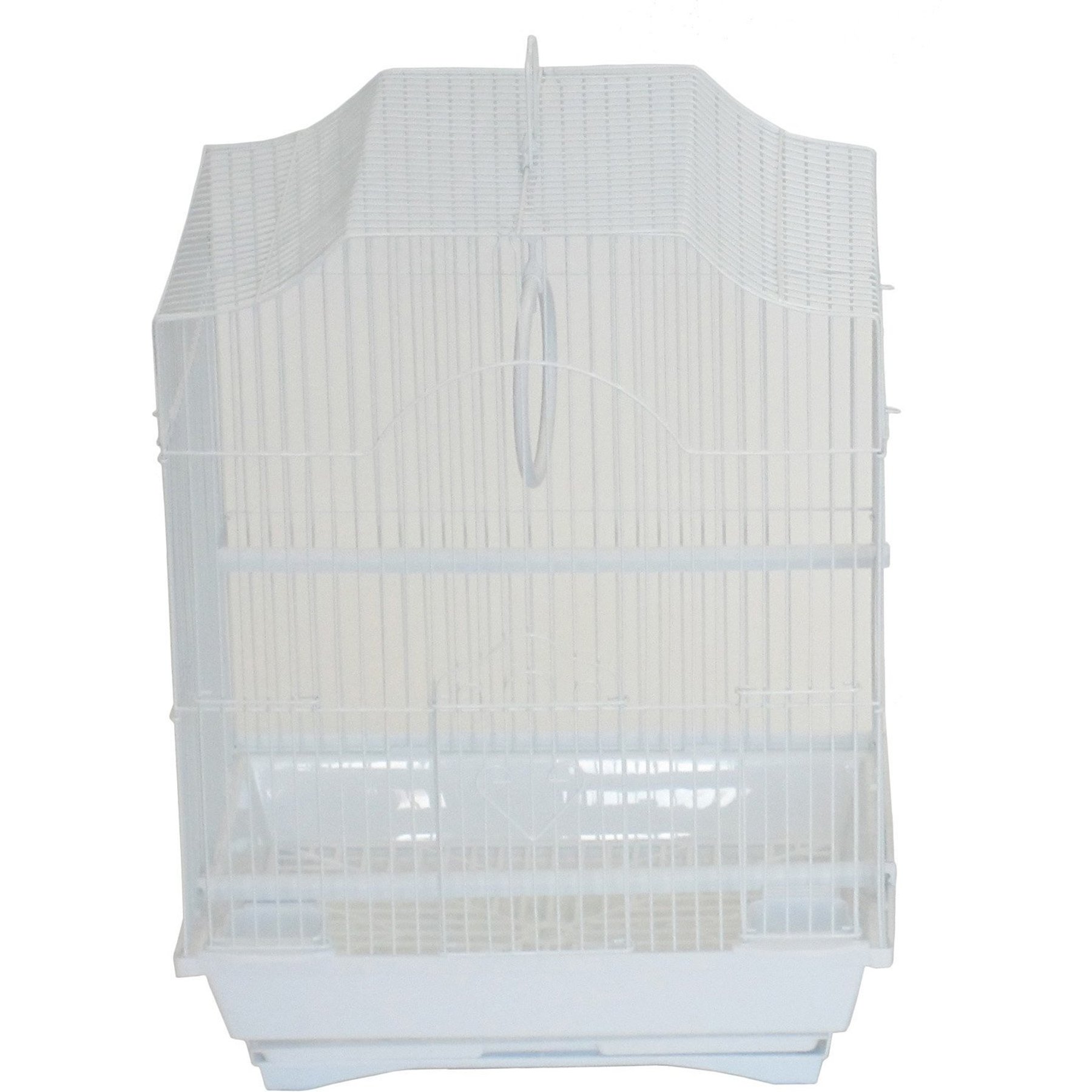 YML 1334 Barn Top Parakeet Bird Cage, White