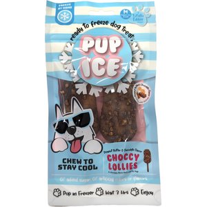 Pup Ice Choccy Lollies Peanut Butter & Chocolate Dog Chew Treat, 2 count