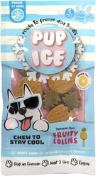 Pup Ice Fruity Lollies Pineapple Dog Chew Treat, 3 count