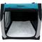 Show in main carousel: Bergan Collapsible Soft-Sided Dog Crate, Heathered Grey/Blue, 30-inch slide 8 of 9