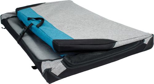 Show full view: Bergan Collapsible Soft-Sided Dog Crate, Heathered Grey/Blue, 30-inch slide 9 of 9