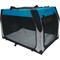 Show in main carousel: Bergan Collapsible Soft-Sided Dog Crate, Heathered Grey/Blue, 30-inch slide 1 of 9
