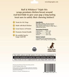 Ruff & Whiskerz Triple Stix Dog Rawhide Treats, 50 count slide 2 of 2