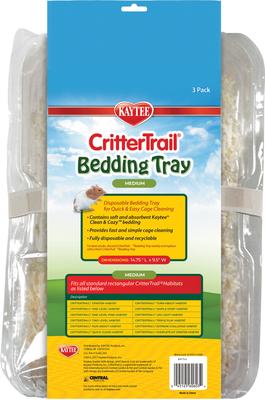 Show full view: Kaytee CritterTrail Small Animal Bedding Tray, Medium, 3 count slide 5 of 7