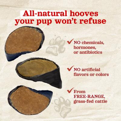 Show full view: Natural Farm Stuffed Hooves Bacon & Cheese Flavor Dog Chews, 25 count slide 6 of 7