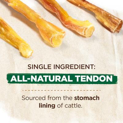 Show full view: Natural Farm Beef Tendon Dog Chews, 6 to 9-in, 20 count slide 5 of 7