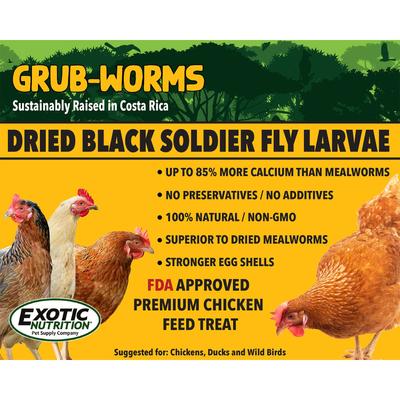 Show full view: Exotic Nutrition Grub-Worms Chicken Feed, 20-lb bag slide 9 of 9