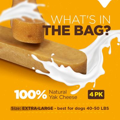 Show full view: Natural Farm Large Himalayan Cheese Hard Dog Chew slide 3 of 10