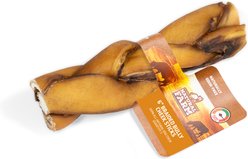 Natural Farm Braided 6-inch Bully Cheek Sticks Dog Chews, 32 count