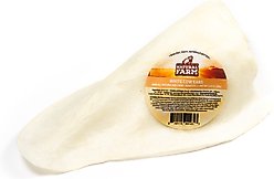 Natural Farm Natural White Cow Ears Dog Chews, 60 count