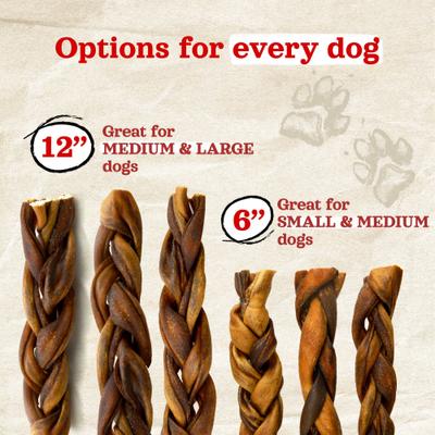 Show full view: Natural Farm Braided Collagen Stick Dog Chews, 12-in, 14 count slide 8 of 8