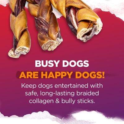 Show full view: Natural Farm Hybrid Braided Collagen & Bully Dog Chews, 12-in, 14 count slide 5 of 7