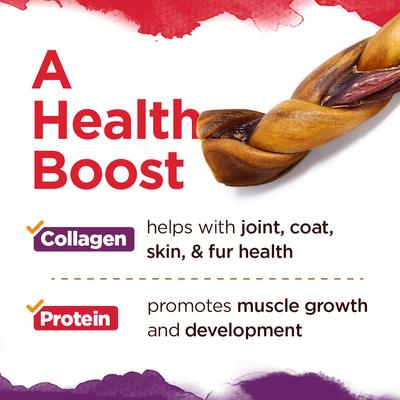 Show full view: Natural Farm Hybrid Braided Collagen & Bully Dog Chews, 12-in, 14 count slide 6 of 7