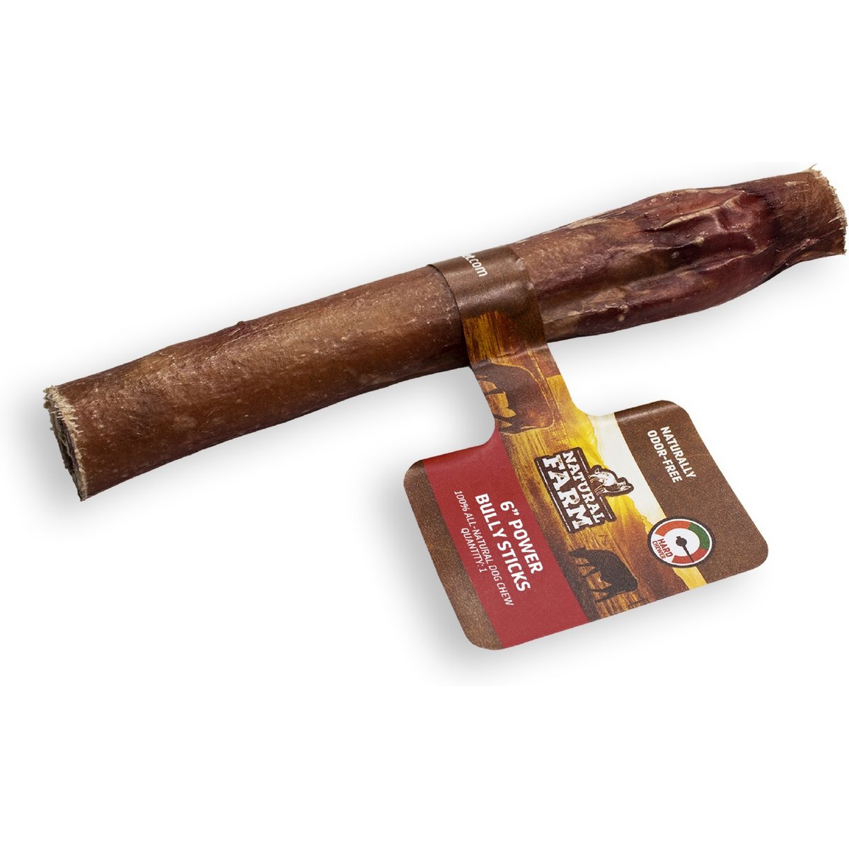 Natural Farm Power Bully Stick Dog Chews, 6-in, 50 count