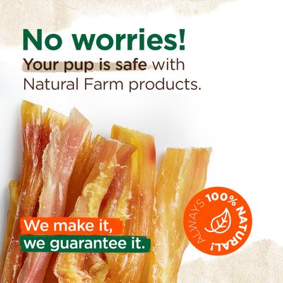 Show full view: Natural Farm Beef Tendon Dog Chews, 6 to 9-in, 20 count slide 7 of 7