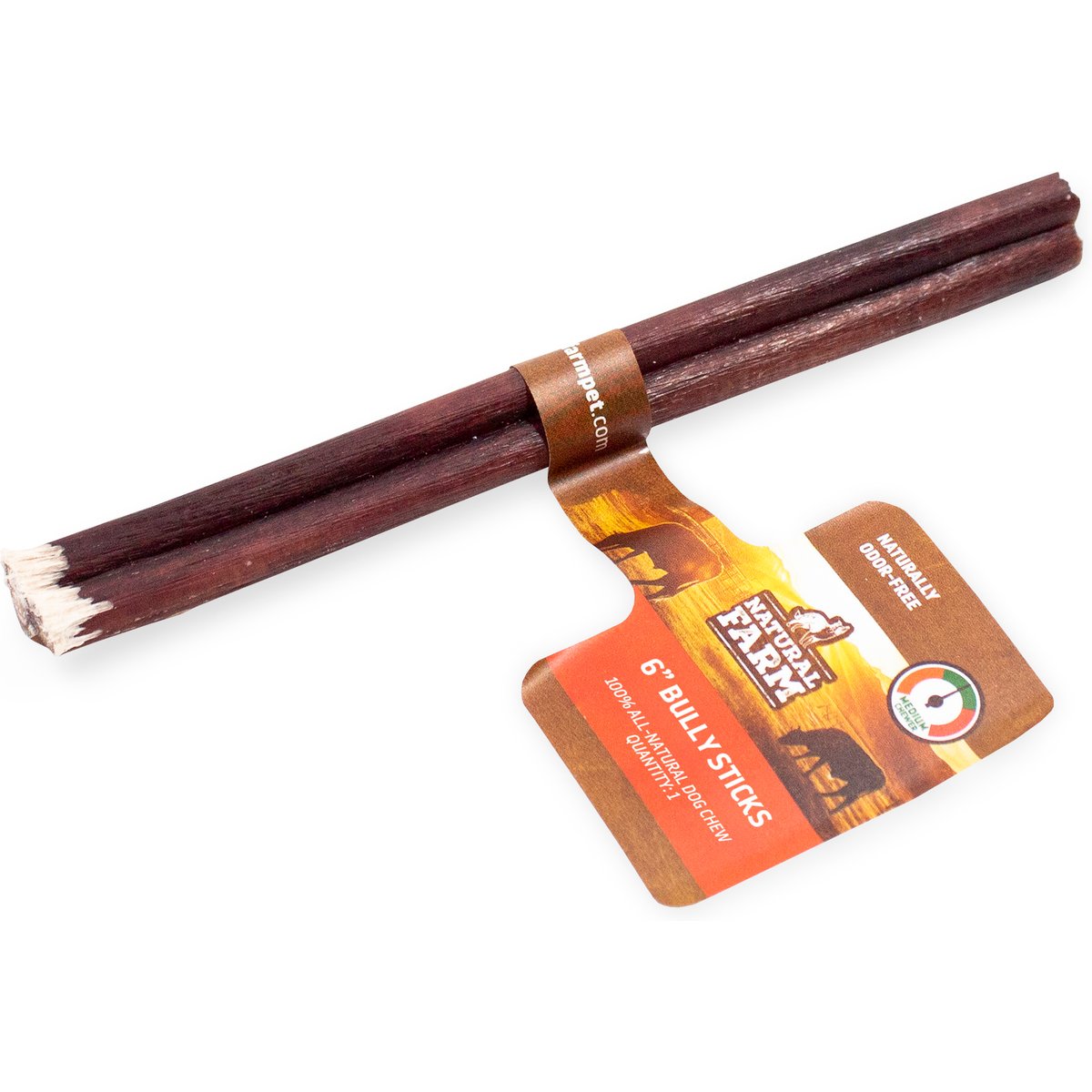 Natural Farm Odor Free 6-inch Bully Stick Dog Chews, 80 count