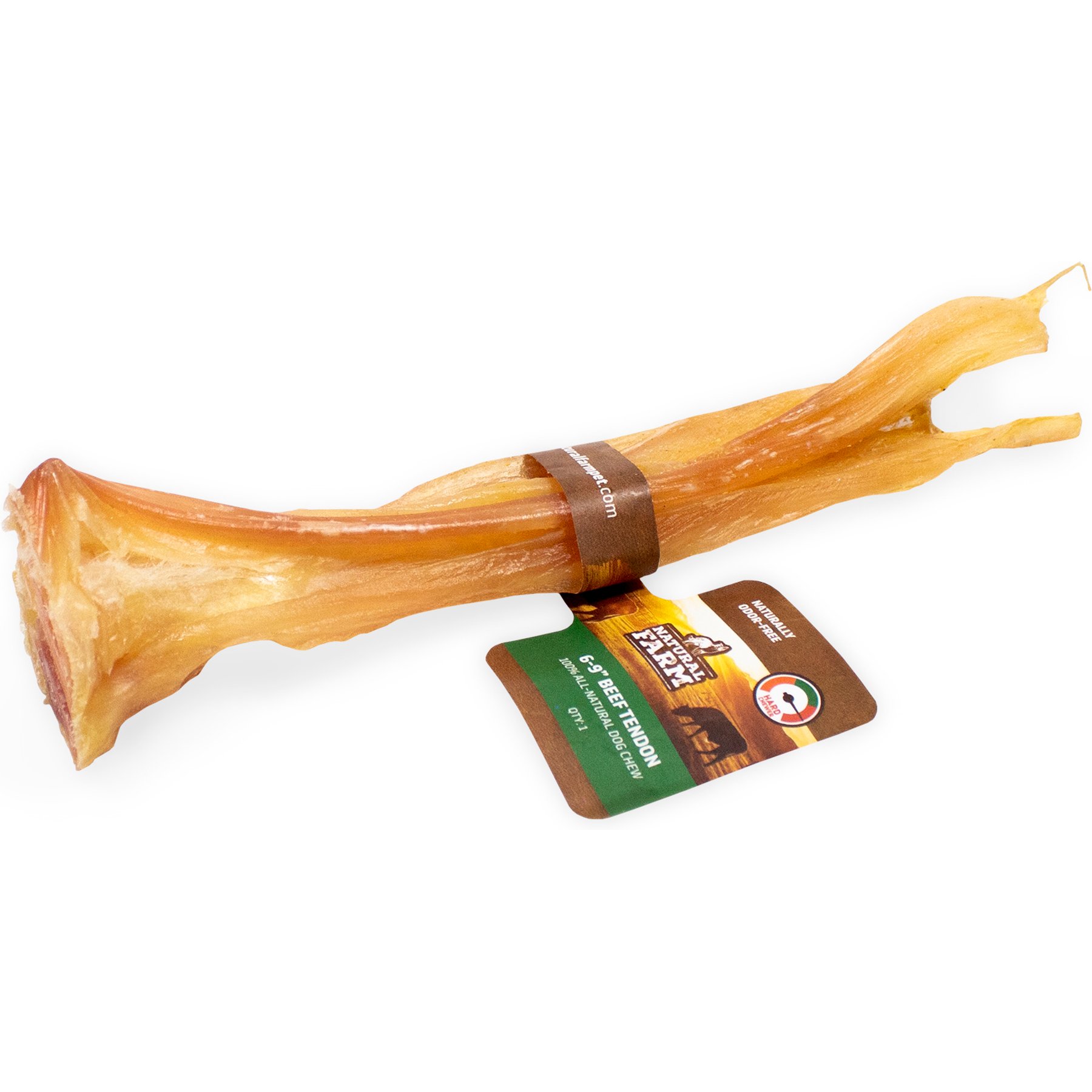 Natural Farm 6 to 9-inch Beef Tendon Hard Dog Chew
