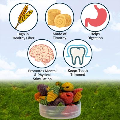 Show full view: Exotic Nutrition Crunchy Swirls Small Pet Chew Toy, 4.7-oz bag slide 6 of 9