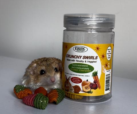 Show full view: Exotic Nutrition Crunchy Swirls Small Pet Chew Toy, 4.7-oz bag slide 8 of 9