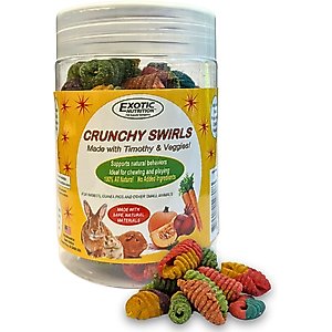 Exotic Nutrition Crunchy Swirls Small Pet Chew Toy, 4.7-oz bag