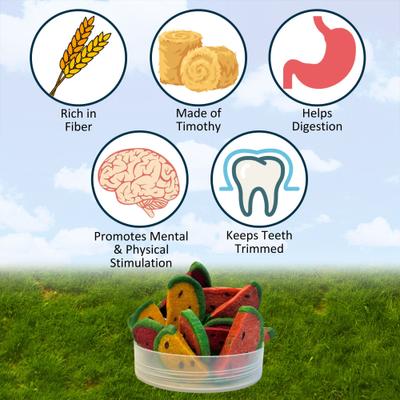 Show full view: Exotic Nutrition Watermelon Wedges Small Pet Chew Toy, 4.7-oz bag slide 4 of 8