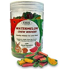 Exotic Nutrition Watermelon Wedges Small Pet Chew Toy, 4.7-oz bag