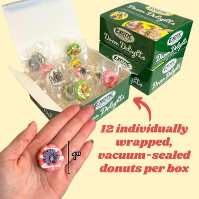 Show full view: Exotic Nutrition Dozen Delights Oatmeal Donuts Small Pet Treat slide 4 of 10