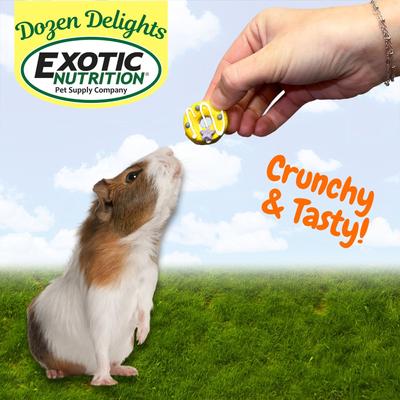 Show full view: Exotic Nutrition Dozen Delights Oatmeal Donuts Small Pet Treat slide 8 of 10