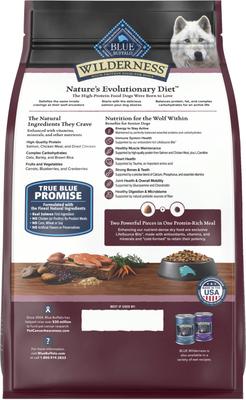 Show full view: Blue Buffalo Wilderness Senior High-Protein Salmon Recipe Dry Dog Food, 13-lb bag slide 3 of 11