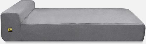 Show full view: K9 Ballistics Tough Ripstop Orthopedic Bolster Dog Bed, Light Gray Velvet, XX-Large slide 3 of 7