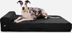 K9 Ballistics Tough Ripstop Orthopedic Bolster Dog Bed, Obsidian Black, XX-Large