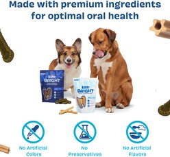 BARK Bright Durable Dental Kit: Small Mint Flavored Dental Dog Treats + Chicken & Thyme Flavored Dog Dental Gel, 1 count, sample gel slide 2 of 7