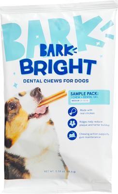 Show full view: BARK Bright Dental Kit: Medium Chicken Flavored Dental Dog Treats + Chicken & Thyme Flavored Dog Dental Gel, 1 count, sample gel slide 3 of 8