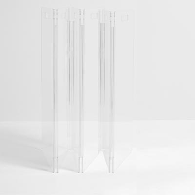 Show full view: Hiddin Tall Clear View Zig Zag Freestanding Dog & Cat Gate, 6-Panel slide 5 of 10