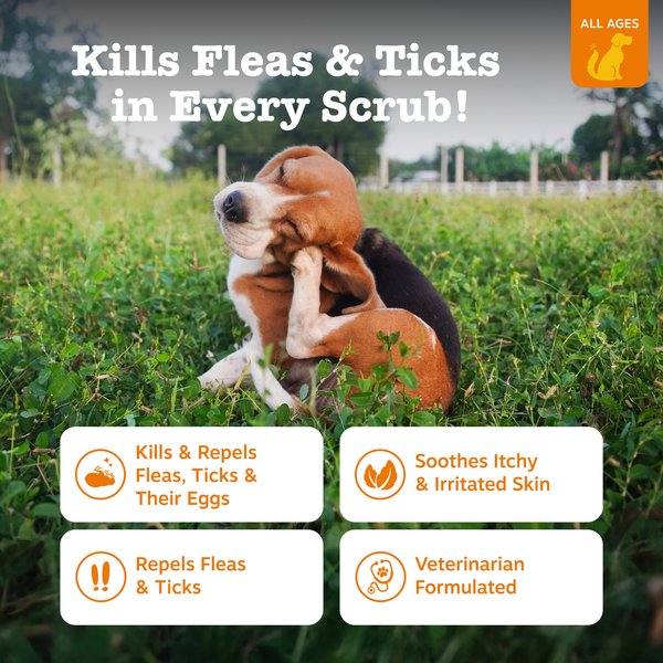 Show full view: Zesty Paws Flea & Tick Veterinary Formulated Soothing Spray for Dogs, 16-fl oz bottle slide 3 of 9
